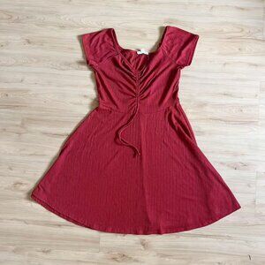 Women’s Rolla Coaster Gauze Skater Dress Size Large Tie Bow Front